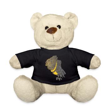 Steampunk Eule - Teddy - Schwarz - Vorne