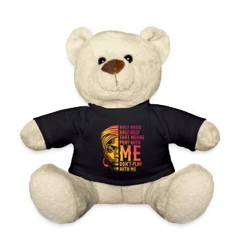 African American Christ Jesus Black Women - Teddy Bear - black - Front