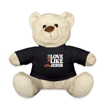 African American Christ Jesus Black Women - Teddy Bear - black - Front