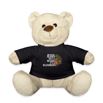 African American Christ Jesus Black Women - Teddy Bear - black - Front