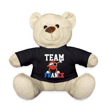 Cadeau Supporter Basketball basket France - Nounours - noir - Devant