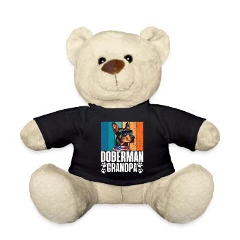 DOBERMAN GRANDPA Propriétaire de chien Vintage Vieux - Nounours - noir - Devant
