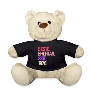 Meilleure épouse de la Saint-Valentin depuis 1970 - Nounours - noir - Devant