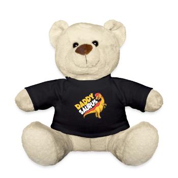 Dad Dinosaur Family Matching Birthday Party - Teddy - Schwarz - Vorne
