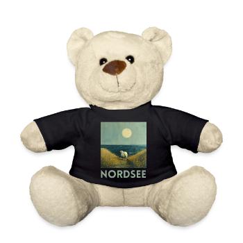 North Sea Sheep Northern Germany Lower Saxony - Teddy Bear - black - Front