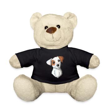 Jack Russell Pattern 7 - Teddy Bear - black - Front
