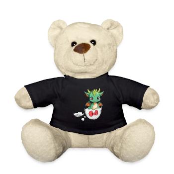 Dragon Dragon Coquille d’oeuf Hatch Bébé Enfant - Nounours - noir - Devant