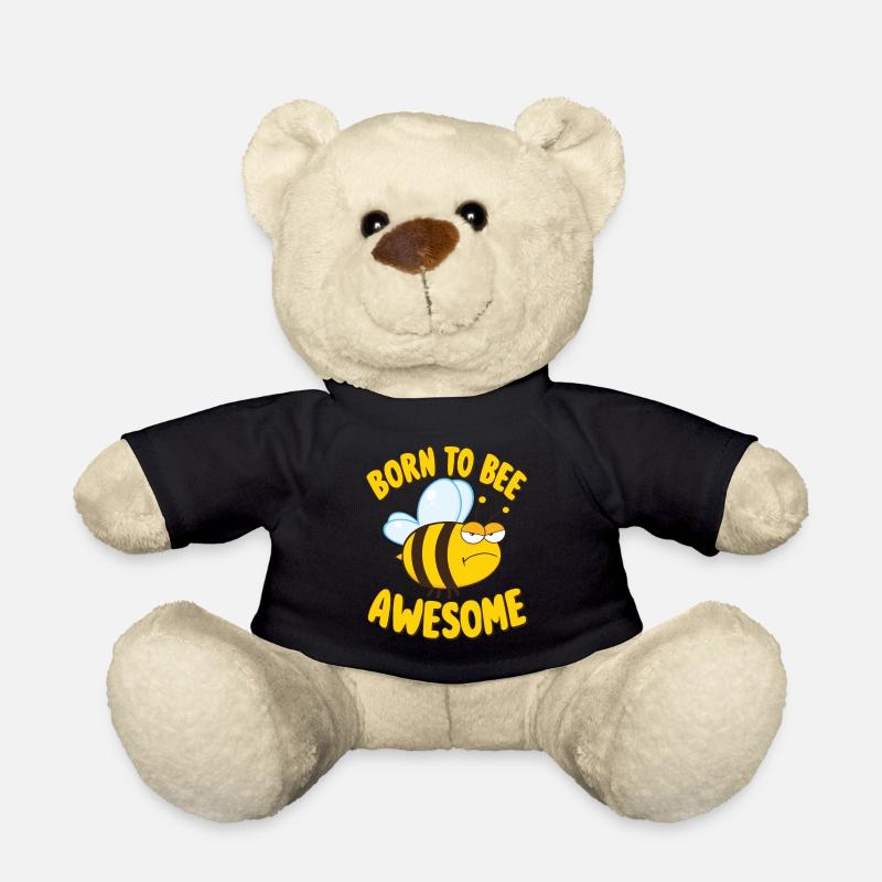 Dicton d’abeille né pour être génial - Nounours - noir