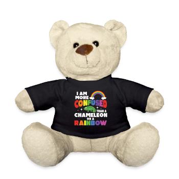 I'm more confused than a chameleon - Teddy Bear - black - Front