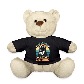 Newfoundland I HEAR YOU JUST NOT LISTENING Funny - Teddy Bear - black - Front