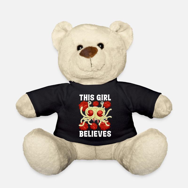 Flying Spaghetti Monster FSM - Teddy Bear - black