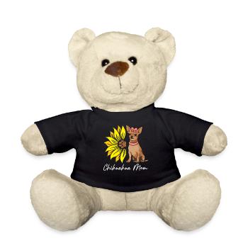 Chihuahua Mom Funny Dog Pet Lover - Teddy Bear - black - Front