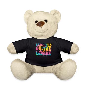 Brothers On The Loose Sibling Journey - Teddy Bear - black - Front