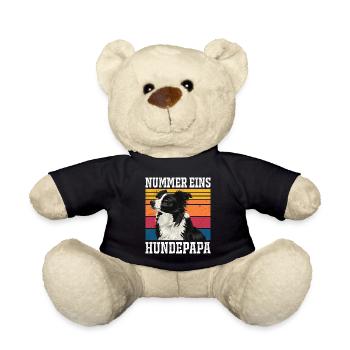 Border Collie PAPA BORDER COLLIE NUMÉRO UN - Nounours - noir - Devant