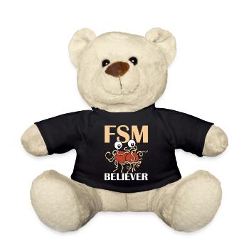 Fliegendes Spaghettimonster FSM - Teddy - Schwarz - Vorne
