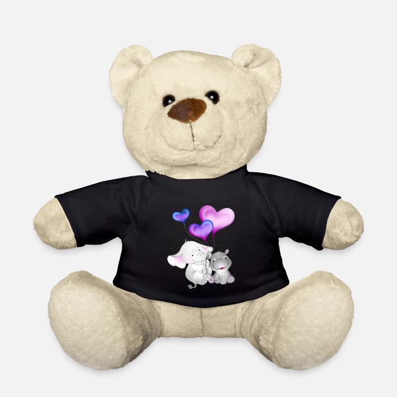 Elefant Luftballon Nilpferd - Teddy - Schwarz