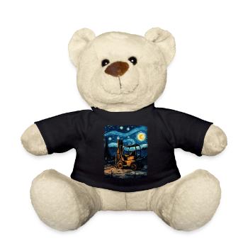 Gabelstaplerfahrer Gabelstaplerfahrer Sternennacht - Teddy - Schwarz - Vorne