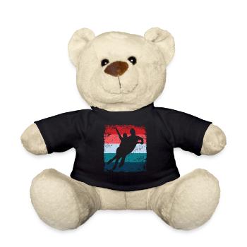 Eiskunstläufer Eiskunstlauf Schlittschuhlaufen - Teddy Bear - black - Front
