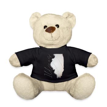 Illinois (United States) | real volleyball | Map Sct - Teddy Bear - black - Front