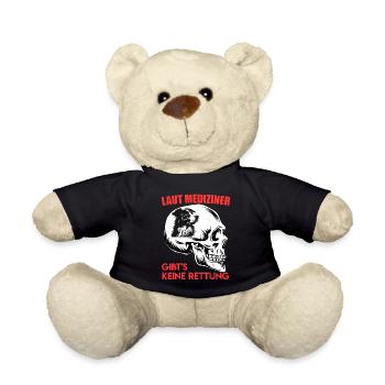 Aussie ACCORDING TO DOCTORS, THERE IS NO SALVATION - Teddy Bear - black - Front