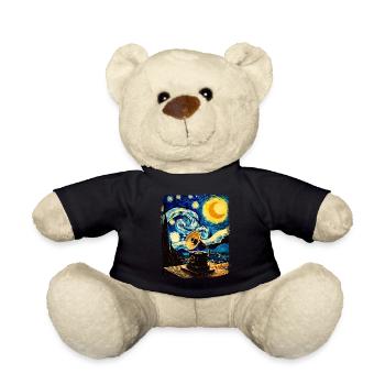 Grammophon Old School Plattenspieler Sternennacht - Teddy - Schwarz - Vorne