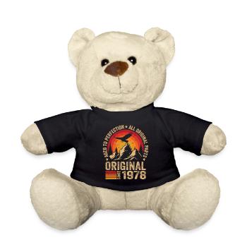 Original 1978 Jahrgang 1978 Geburtstag 1978 Retro - Teddy - Schwarz - Vorne