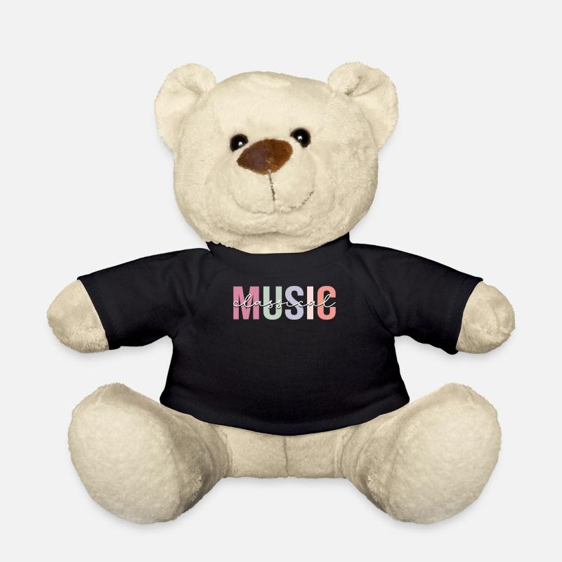 Classical Music, Classical Musician, Musician - Teddy Bear - black