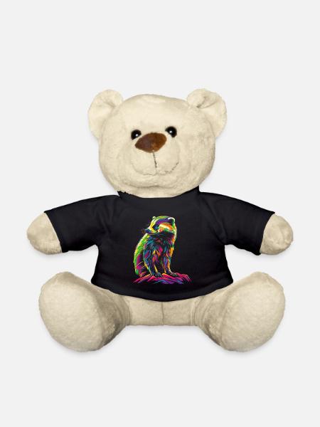 Miel Blaireau Ratel Popart - Nounours - noir