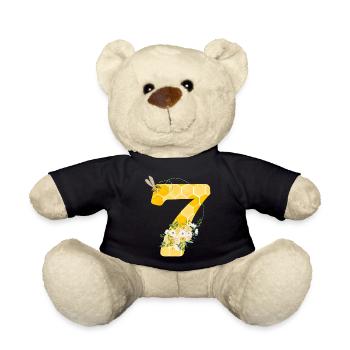 7th Anniversary Bee - Teddy Bear - black - Front