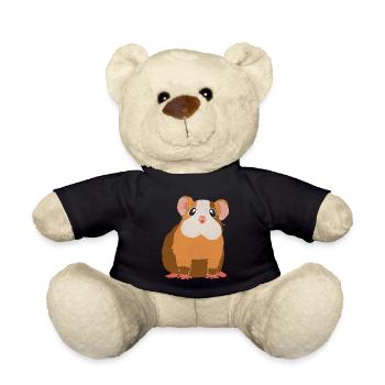 Guinea pig - Teddy Bear - black - Front