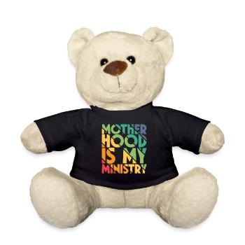 La maternité est mon ministère - Nounours - noir - Devant
