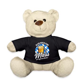 Bloß noch eine Maß Bier Bayern - Teddy - Schwarz - Vorne