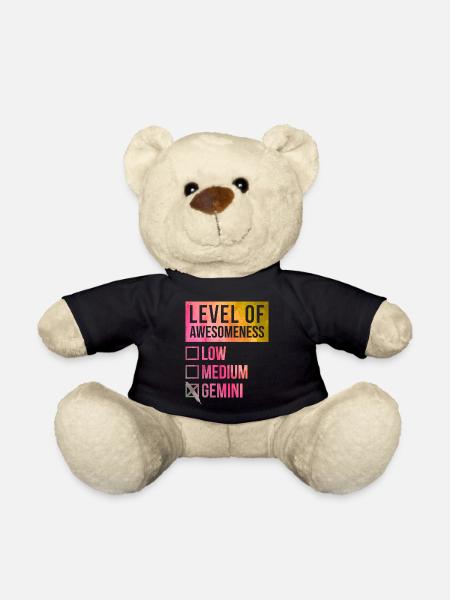 Gemini Gemini Gemini - Teddy Bear - black