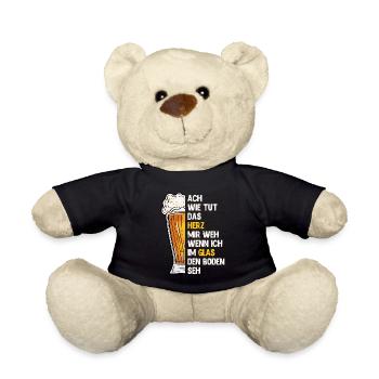 Drôle de dicton de bière pour les buveurs de bière Bavière - Nounours - noir - Devant