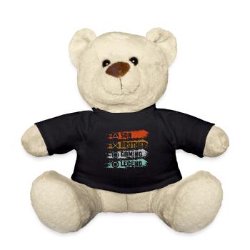 Video Games Gaming Boys Brother Teen - Teddy Bear - black - Front