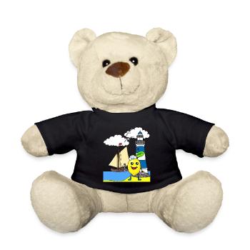 Seemann Zitrone sauer Seefahrt Matrosen Seemänner - Teddy - Schwarz - Vorne