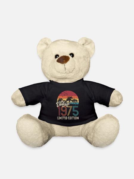 50. Geburtstag Vintage 1975 Limited Edition - Teddy - Schwarz
