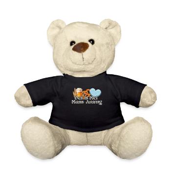 Münchner Volksfest DES IS MEI MASSANZUG Lustiges - Teddy - Schwarz - Vorne