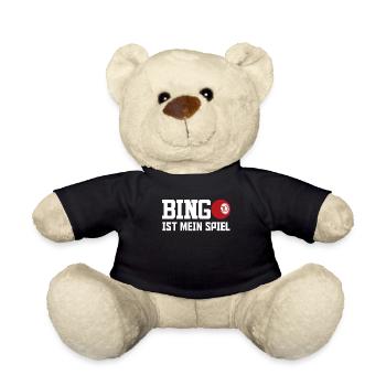 Bingospieler BINGO IST MEIN SPIEL Lustiges Bingo - Teddy - Schwarz - Vorne