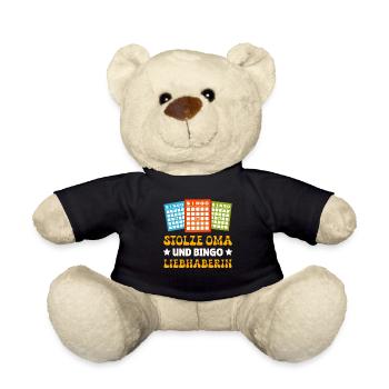 Bingo FIÈRE MAMIE ET AMATEUR DE BINGO Fun - Nounours - noir - Devant