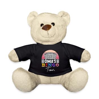 Bingo GRANDMA'S BINGO TEAM Funny Bingo Player - Teddy Bear - black - Front