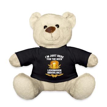 Festival folklorique de Munich JE SUIS JUSTE LÀ POUR LA BIÈRE - Nounours - noir - Devant