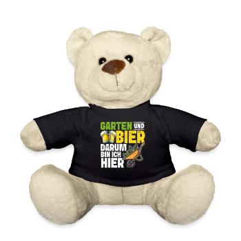Beer Garden Gardening Allotment Gardener Gardener - Teddy Bear - black - Front