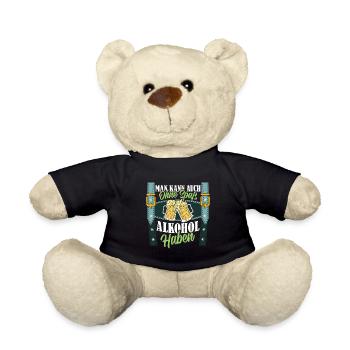 Bierzelt MAN KANN AUCH OHNE SPAß ALKOHOL HABEN - Teddy - Schwarz - Vorne