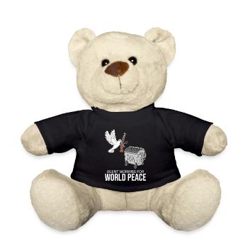Weltfrieden - Agent working for World Peace - Teddy - Schwarz - Vorne