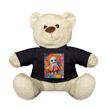 Cadeau d’Halloween Femmes Hommes Enfants Décoration - Nounours - noir - Devant