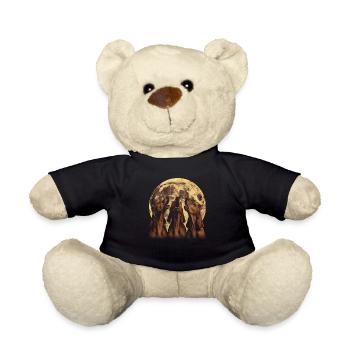 Bluthund Hund Heulender Mond - Teddy - Schwarz - Vorne
