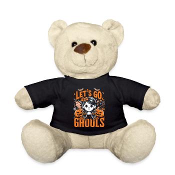 Halloween Costume LET'S GO GHOULS Funny - Teddy Bear - black - Front