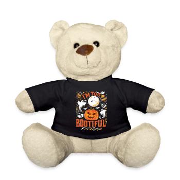 Halloween Costume Kids I'M TOO BOOTIFUL Funny - Teddy Bear - black - Front