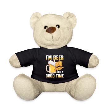 I’m beer for a good time - Teddy - Schwarz - Vorne